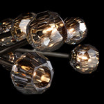 Boule Geometric Cristal Oval Chandelier 72"