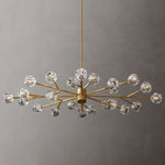 Boule Geometric Cristal Oval Chandelier 72"