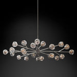 Boule Geometric Cristal Oval Chandelier 72"