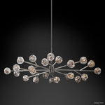 Boule Spherical Cristal Oval Chandelier 72"