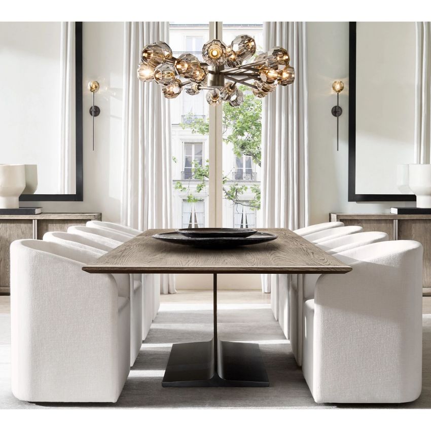 Boule Geometric Cristal Round Chandelier 36"