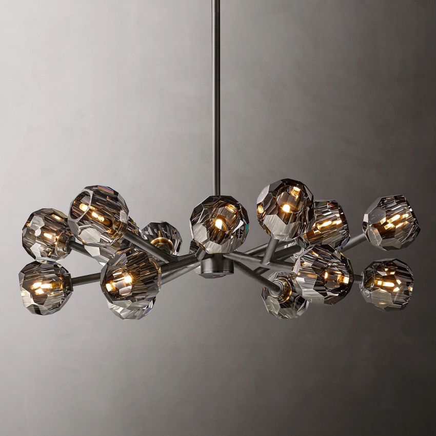 Boule Geometric Cristal Round Chandelier 36"