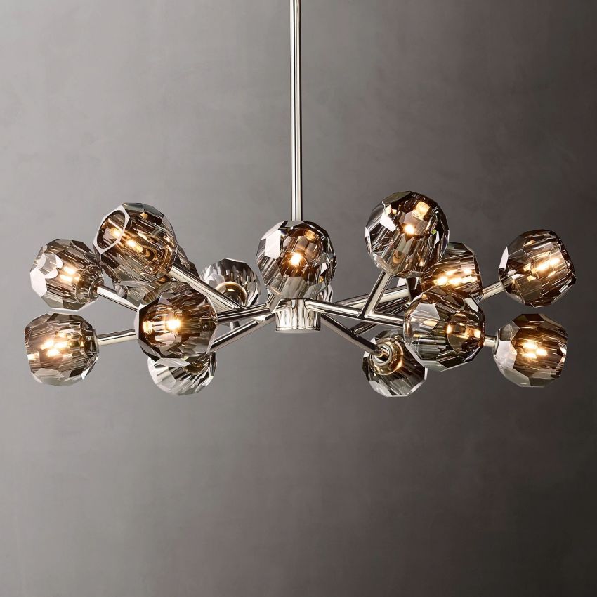 Boule Geometric Cristal Round Chandelier 36"