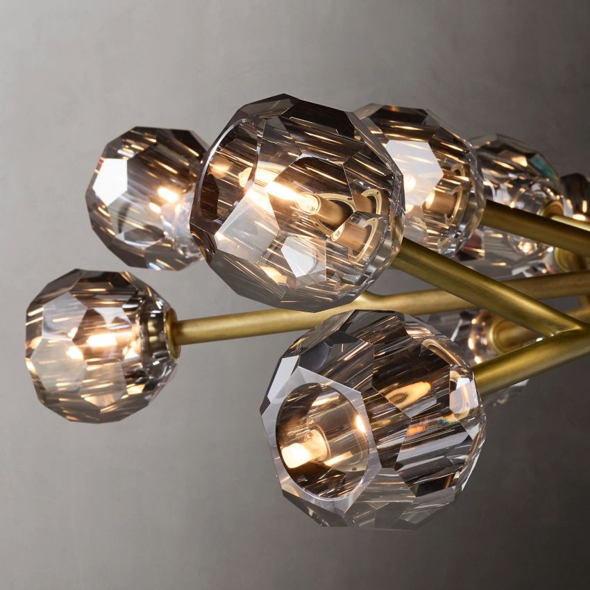 Boule Geometric Cristal Round Chandelier 48"