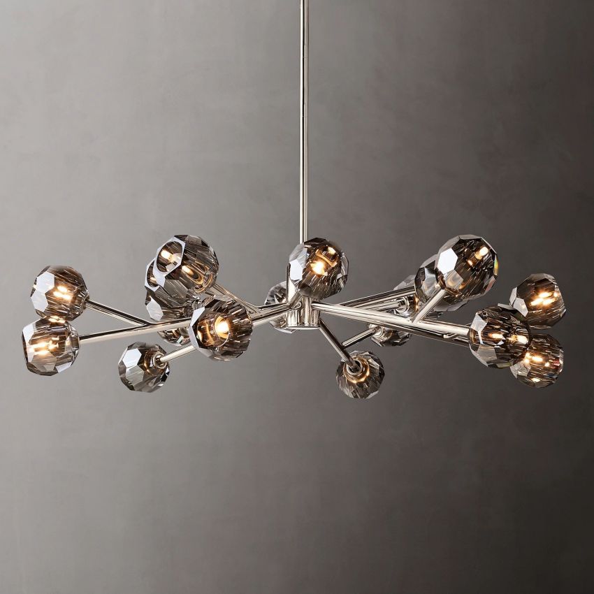 Boule Geometric Cristal Round Chandelier 48"