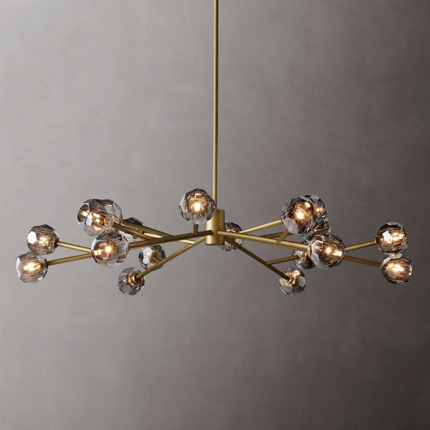 Boule Geometric Cristal Round Chandelier 60"