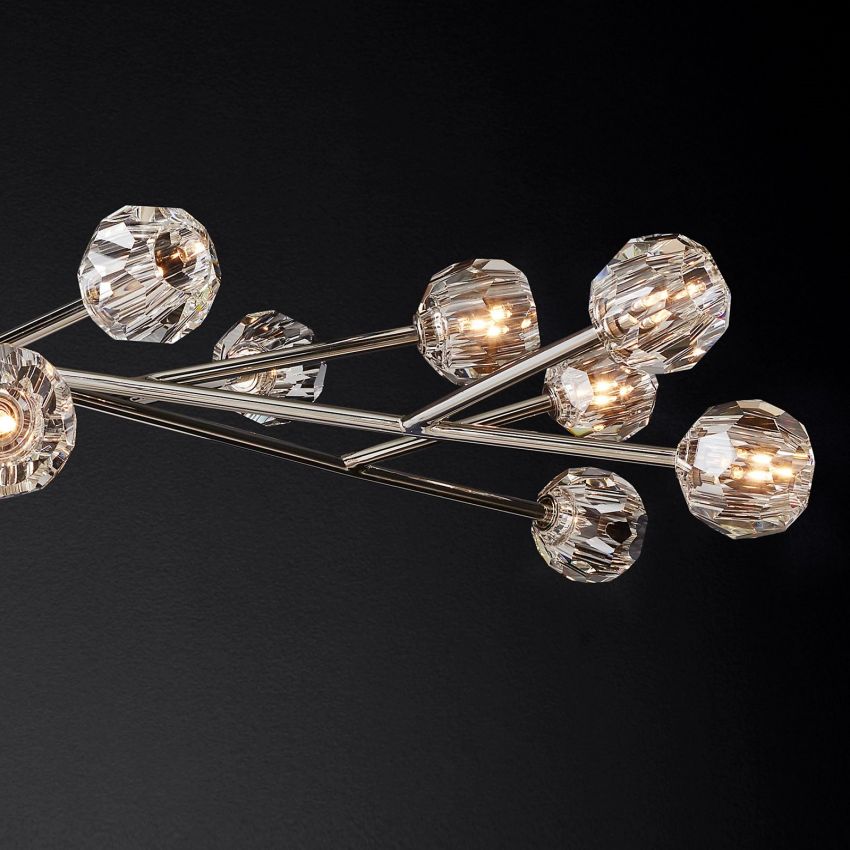 Boule Geometric Cristal Round Chandelier 60"