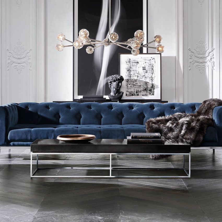 Boule Geometric Cristal Round Chandelier 60"