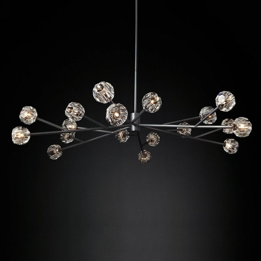 Boule Geometric Cristal Round Chandelier 72"