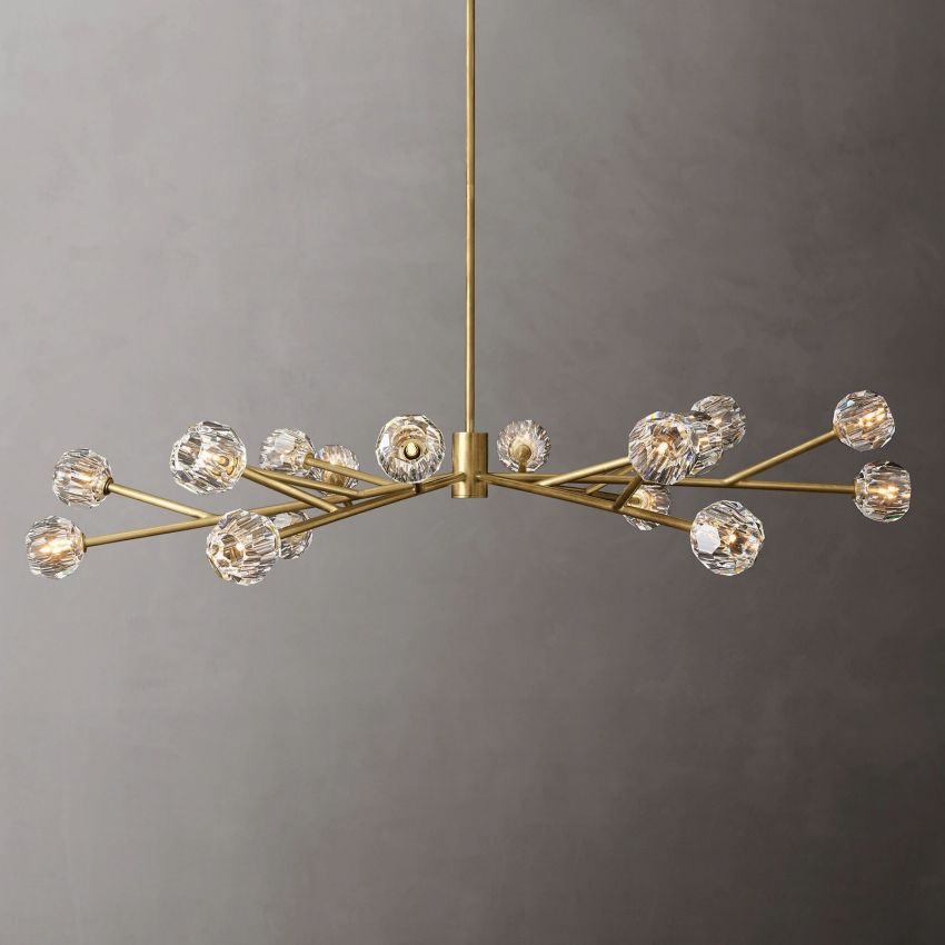 Boule Geometric Cristal Round Chandelier 72"