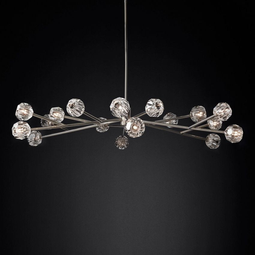 Boule Geometric Cristal Round Chandelier 72"