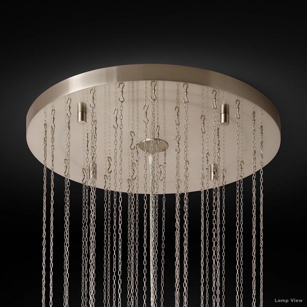 Movani Tiered Glass Round Chandelier