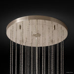 Movani Tiered Glass Round Chandelier