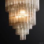 Movani Tiered Glass Round Chandelier