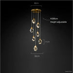 Angle Multi-Lights Round Chandelier