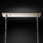 Odeon Layered Crystal Rectangular Chandelier 49"