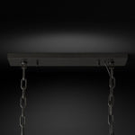 Odeon Fringed Crystal Rectangular Chandelier 49"