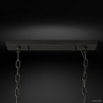 Odeon Layered Crystal Rectangular Chandelier 49"