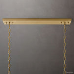 Odeon Layered Crystal Rectangular Chandelier 49"