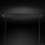 Odeon Fringed Crystal Rectangular Chandelier 59"