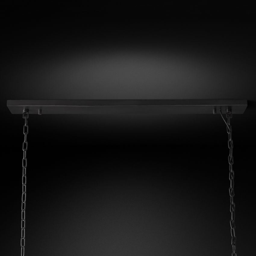 Odeon Layered Crystal Rectangular Chandelier 72"