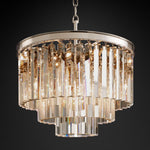 Odeon Layered Crystal Round Chandelier 20"