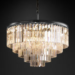 Odeon Layered Crystal Round Chandelier 32"