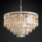 Odeon Layered Crystal Round Chandelier 32"