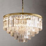 Odeon Layered Crystal Round Chandelier 32"
