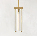Savile Recessed Crystal Square Pendant Light