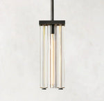 Savile Recessed Crystal Square Pendant Light