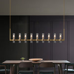 Ravelle Clear Glass Linear Chandelier 59"