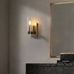 Ravelle Clear Glass Wall Sconce