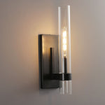 Ravelle Clear Glass Wall Sconce