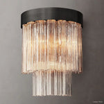 Cielo Ridged Glass Wall Sconce