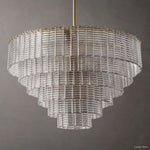 Sirene Molded Glass Round Chandelier 41"