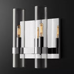 Ravelle Clear Glass Double Wall Sconce