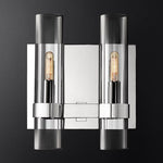 Ravelle Clear Glass Double Wall Sconce