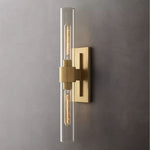 Ravelle Clear Glass Linear Wall Sconce