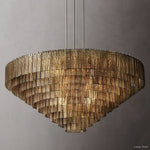 Sirene Molded Glass Round Chandelier 65"