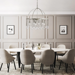 Aubrey Trailing Crystal Tiered Round Chandelier