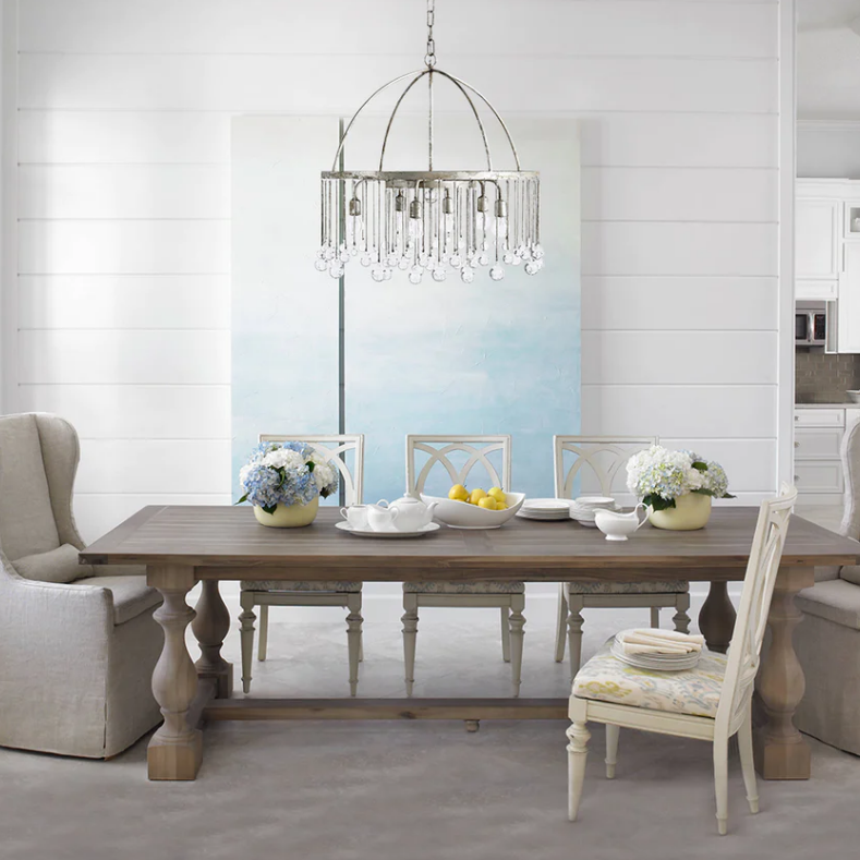 Aubrey Trailing Crystal Tiered Round Chandelier