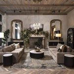 Soltaire Cascading Glass Round Chandelier