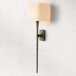 Thaddeus Forged Metal Shaded Wall Sconce