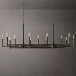 Thaddeus Forged Metal Linear Chandelier 72"