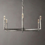 Thaddeus Forged Metal Round Chandelier 36"