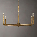 Thaddeus Forged Metal Round Chandelier 36"