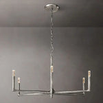 Thaddeus Forged Metal Round Chandelier 48"