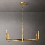 Thaddeus Forged Metal Round Chandelier 48"