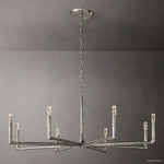Thaddeus Forged Metal Round Chandelier 60"